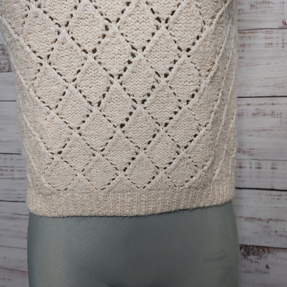 Vintage handknit sweater vest size S/M - Picture 4 of 7